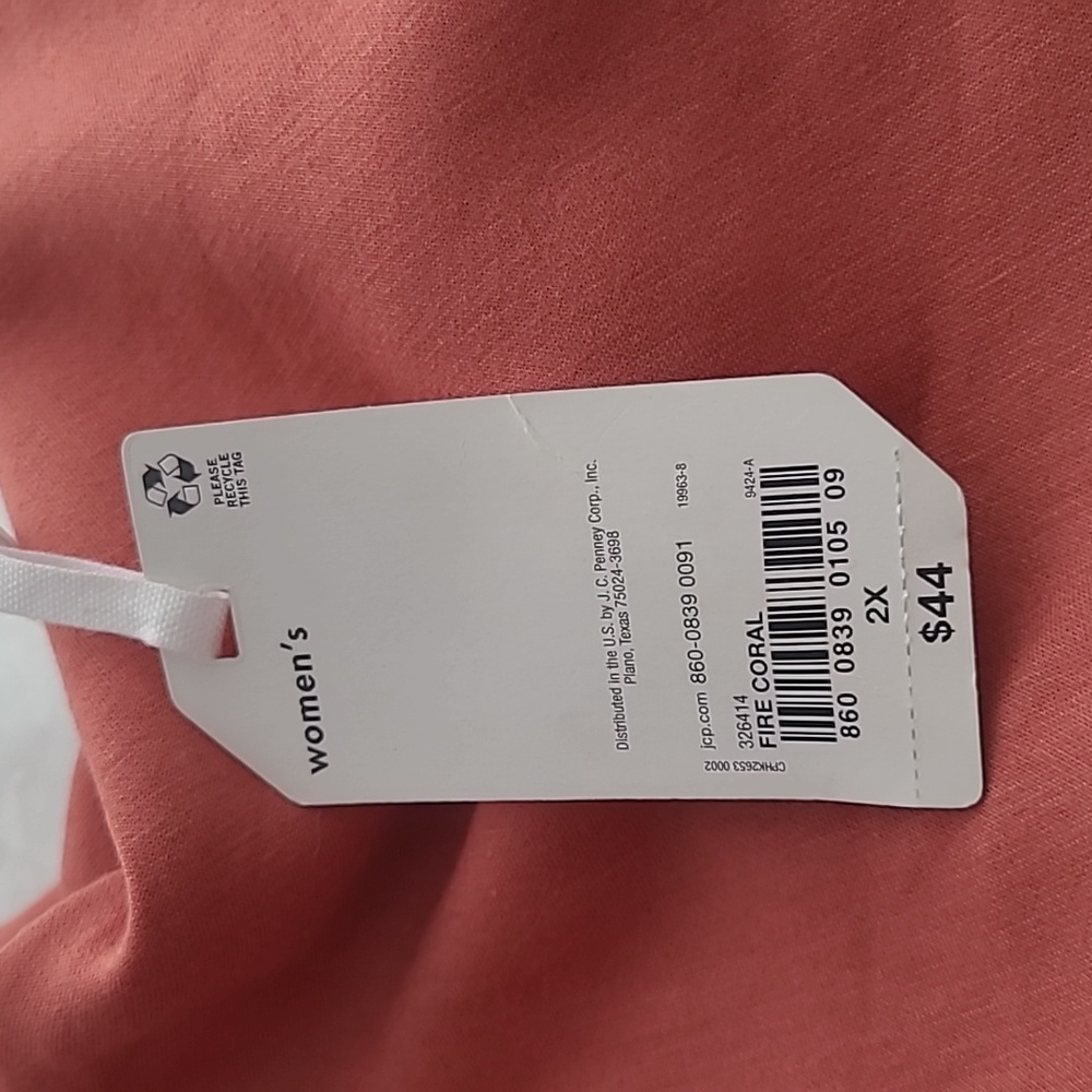 Stylus .. 2x .. crew neck .. Fire Coral - Picture 4 of 5